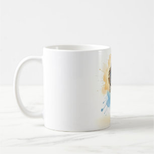 De Café Caneca Menina Confiante Caminhando para Frente