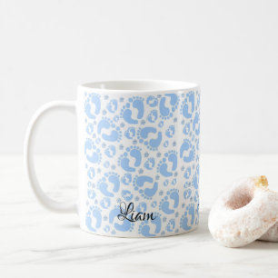 De Café Caneca Meninos Pés Azul Bebê