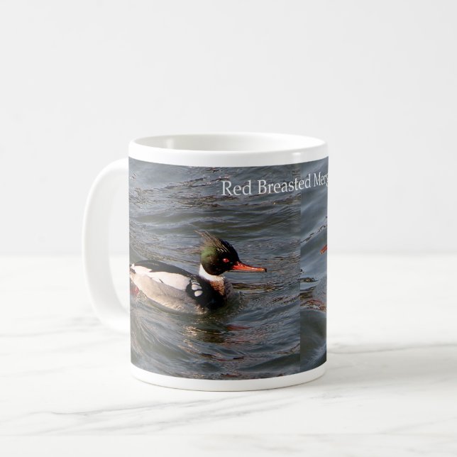 De Café Caneca Merganser vermelha (Frente Esquerda)