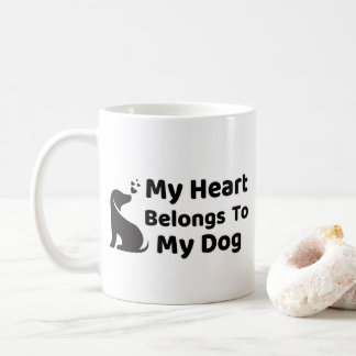 De Café Caneca Meu Coração Pertence ao Meu Cachorro
