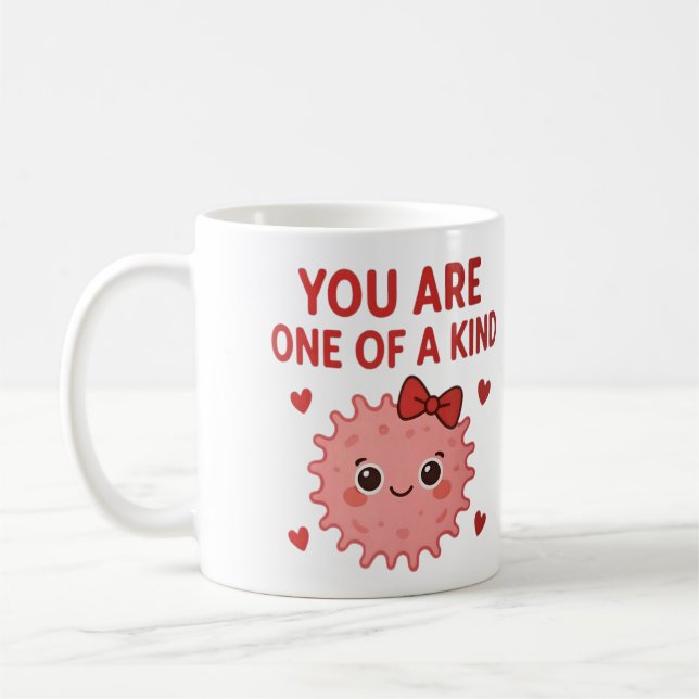 De Café Caneca Microbio Fofa Única no Gênero (Esquerda)