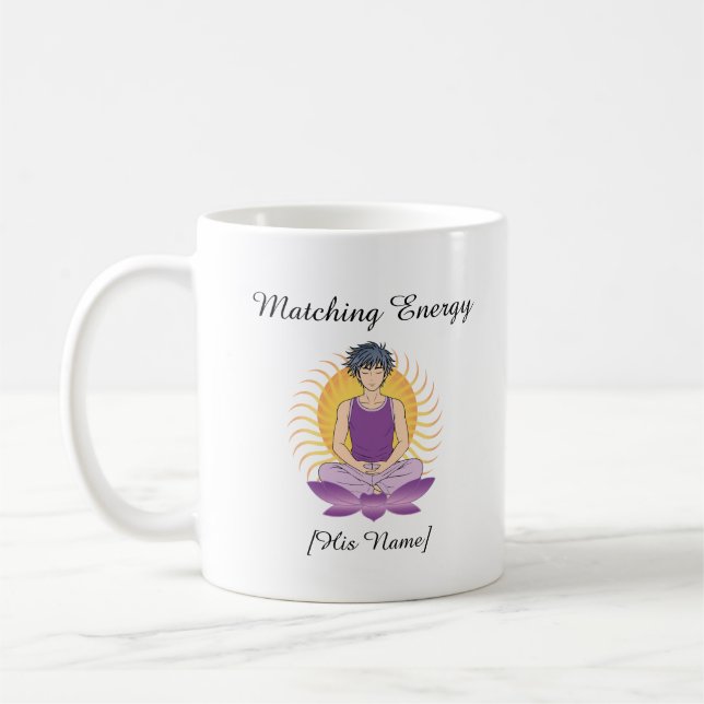 De Café Caneca Mindful Personalizada para Ele | Nome e Tex (Esquerda)