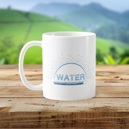 De Café Caneca Minimal Azul Água Boa Dia