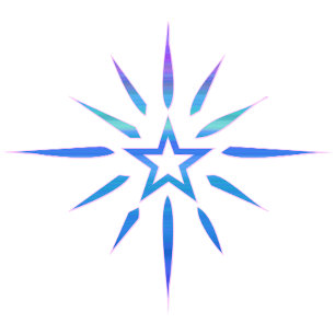 De Café Caneca Minimalista Blue Star Shine Arte Glow