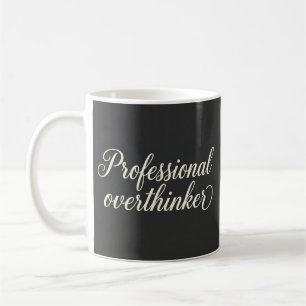 De Café Caneca Minimalista Carvão para Pensadores Profissi