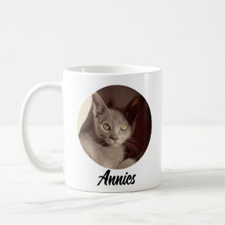De Café Caneca moderna personalizada com nome e foto do an