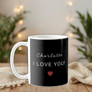 De Café Caneca Moderna Personalizada do Dia dos Namorados