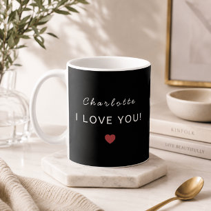 De Café Caneca Moderna Personalizada do Dia dos Namorados