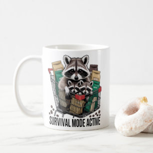 De Café Caneca Modo Sobrevivência Ativo Mapache - Anúncio
