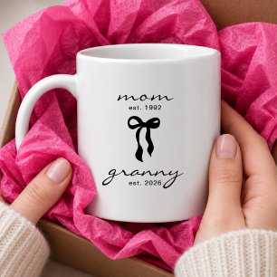 De Café Caneca Mom para a Vovó Est com Laço