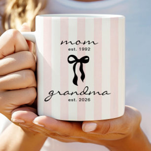De Café Caneca Mom para Vovó Est com Laço