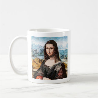 De Café Caneca Mona Lisa Aquarela