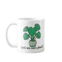 Caneca Monstera Fofa Só Mais Uma Planta