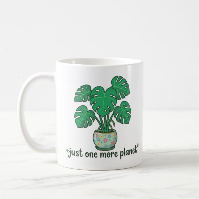 De Café Caneca Monstera Fofa Só Mais Uma Planta (Esquerda)