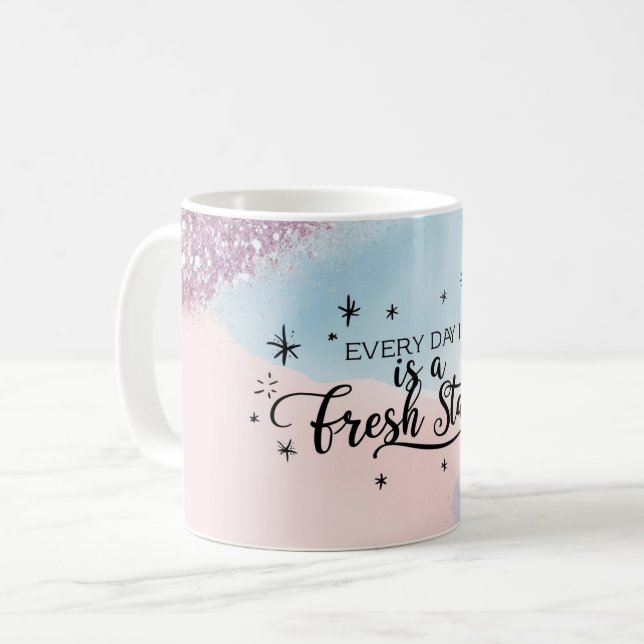 De Café Caneca Motivacional Ano Novo (Frente Esquerda)