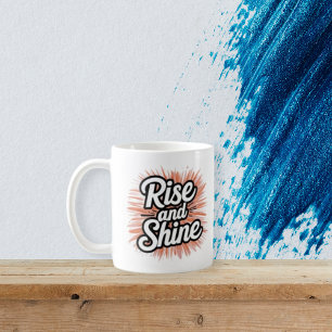 De Café Caneca Motivacional Levante e Brilhe - Inspiração