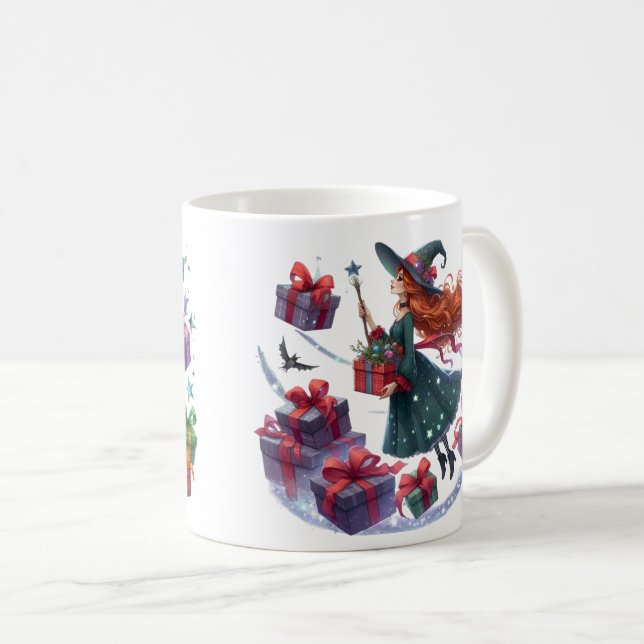 De Café Caneca (Mug) Bruxas dos Presentes (Frente Esquerda)