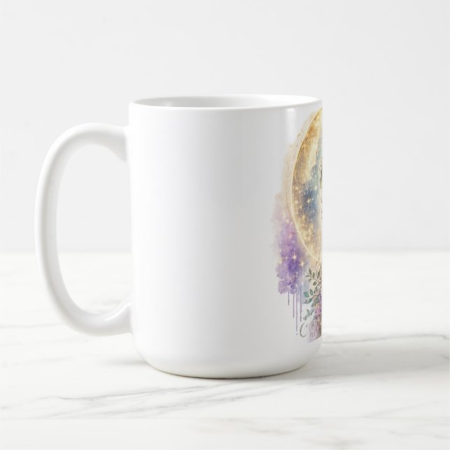 De Café Caneca Mulher Floral Etérea Beija-flor (Esquerda)