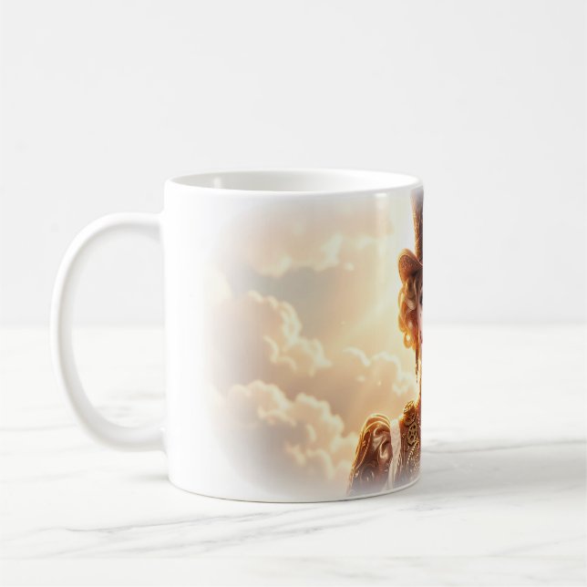 De Café Caneca Mulher Palhaço Steampunk Olhos Azuis Céu (Esquerda)
