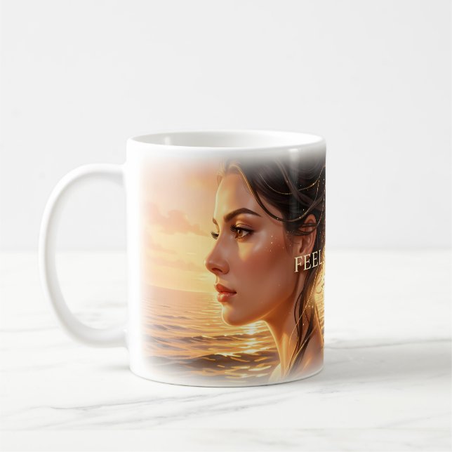 De Café Caneca Muse do Pôr do Sol Dourado (Esquerda)