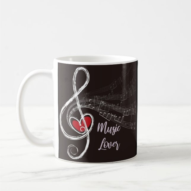 De Café caneca Music Lover notas (Esquerda)