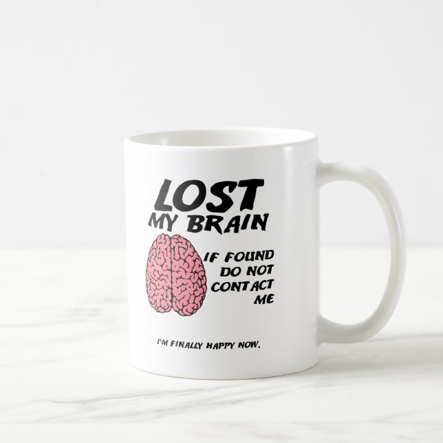 De Café Caneca Não Ache O Cérebro Engraçado (Direita)