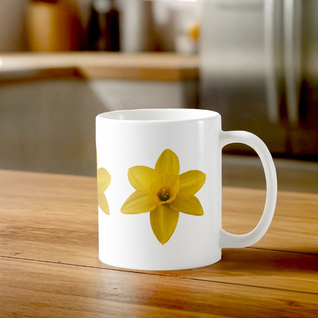De Café Caneca Narcisos Amarelos (Mug with yellow daffodils)