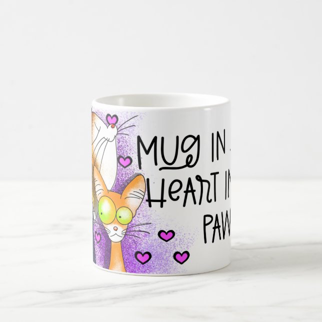 De Café caneca nas mãos coração nas patas (Centro)