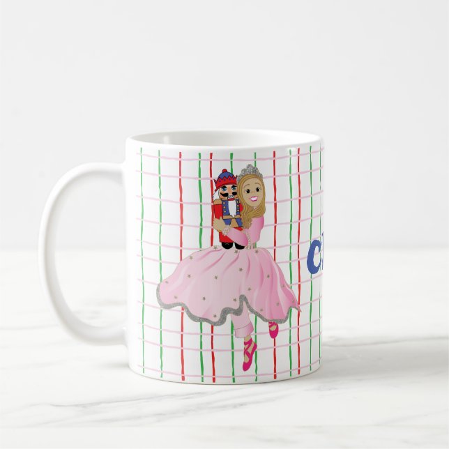 De Café Caneca Natal 11 oz. Nutcracker Ballerina (Esquerda)