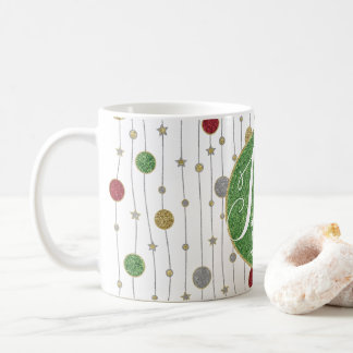 De Café Caneca Natal 11 oz. Ornamentos e Estrelas