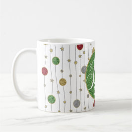 De Café Caneca Natal 11 oz. Ornamentos e Estrelas