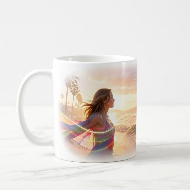 De Café Caneca Neon Ocean Dreamwave (Esquerda)