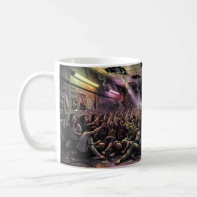 De Café Caneca Neon Rebellion in an Underground Room (Esquerda)
