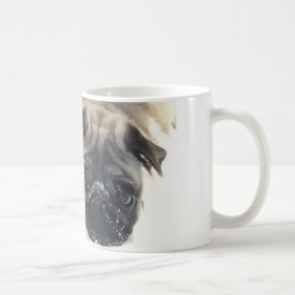De Café Caneca nevado do Pug