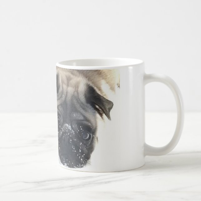 De Café Caneca nevado do Pug (Direita)