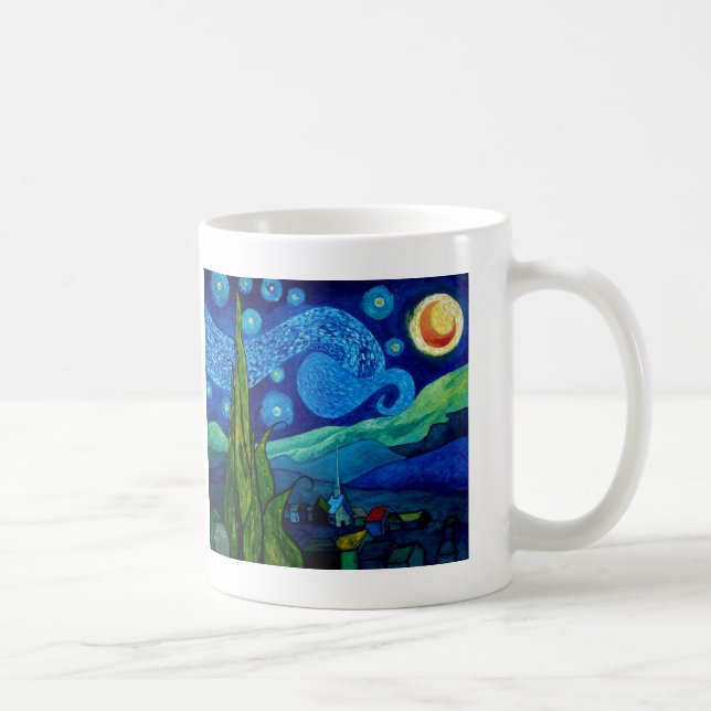 De Café Caneca Noite Estrelada (Direita)