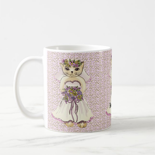 De Café Caneca Noiva Gata (Esquerda)
