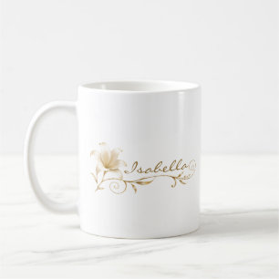 De Café Caneca Nome Lírio Dourado Champanhe Irmã