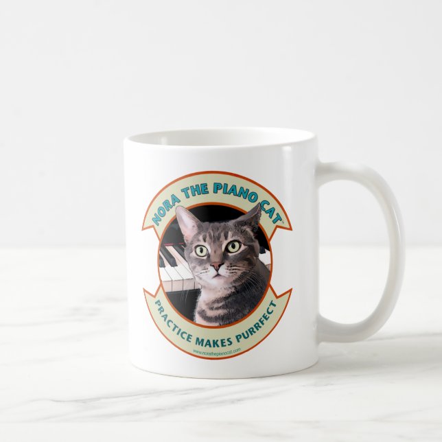 De Café Caneca Nora O Gato Piano 001 (Direita)