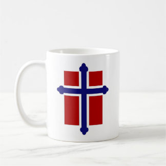 De Café Caneca norueguesa da cruz/bandeira