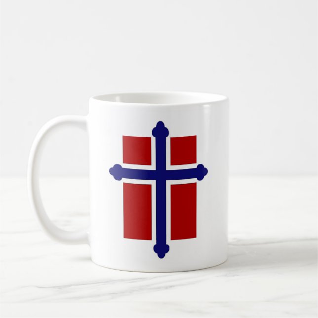 De Café Caneca norueguesa da cruz/bandeira (Esquerda)
