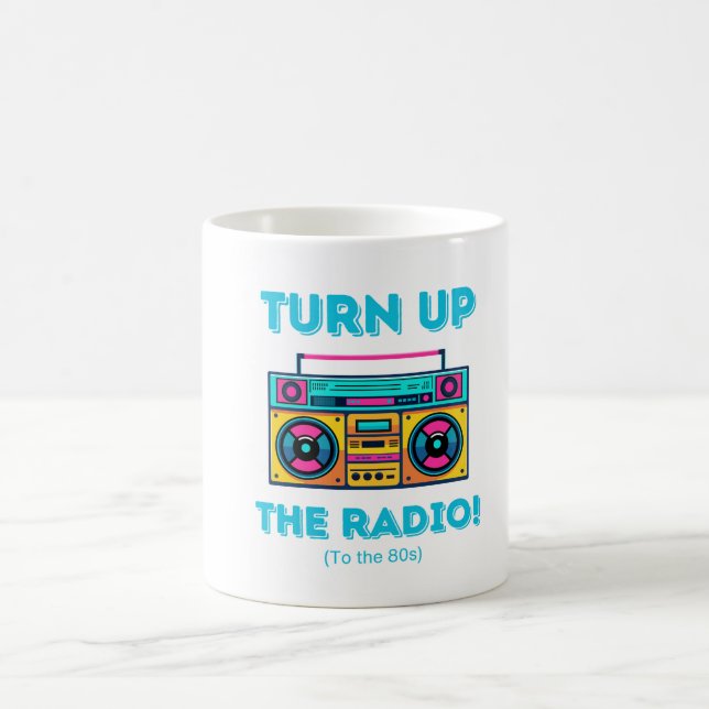 De Café caneca nostálgica dos anos 80 inspirada no boombox (Centro)