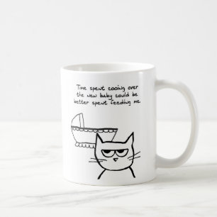 De Café Caneca nova engraçada da mamã - o gato é ciumen