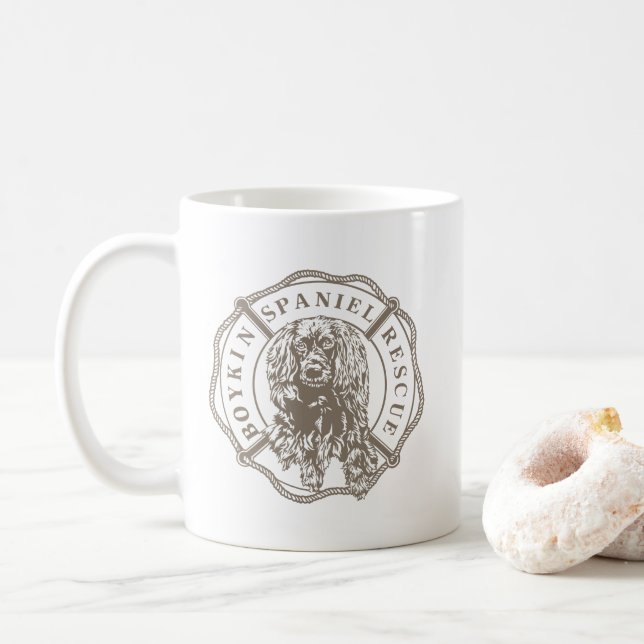 De Café Caneca oficial do logotipo (Com Donut)