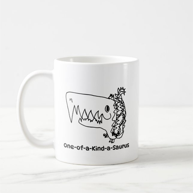 De Café Caneca One-of-a-Kind-a-Saurus | Arte Roarsome (Esquerda)