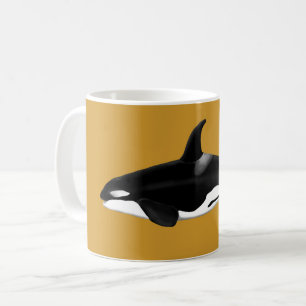 De Café Caneca Orca / Baleia Assassina Amarela