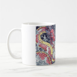 De Café Caneca oriental legal do tatuagem dos dragões