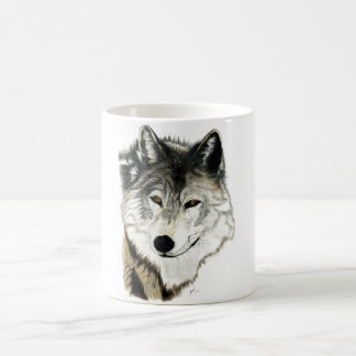De Café Caneca original da arte do lobo