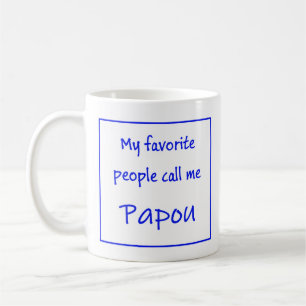 De Café Caneca Papou Grego com a frase "Minha gente favori