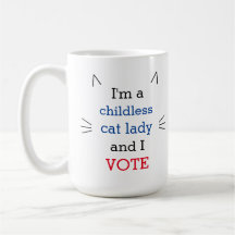 Caneca para Eleitora Sem Filhos Gata Política